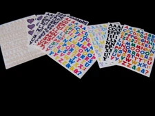 ABC/123 Stickers, Mini; Various Colors New/CREATIVE MEMORIES.