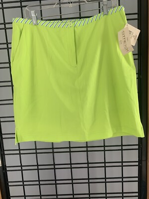 EP Pro Stretch Golf skort Lime green with waist trim  women's sz L 12