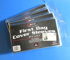 500 BCW #6 3/4 U.S. FIRST DAY COVER SOFT POLY SLEEVES, 3-15/16" x 6-7/8"