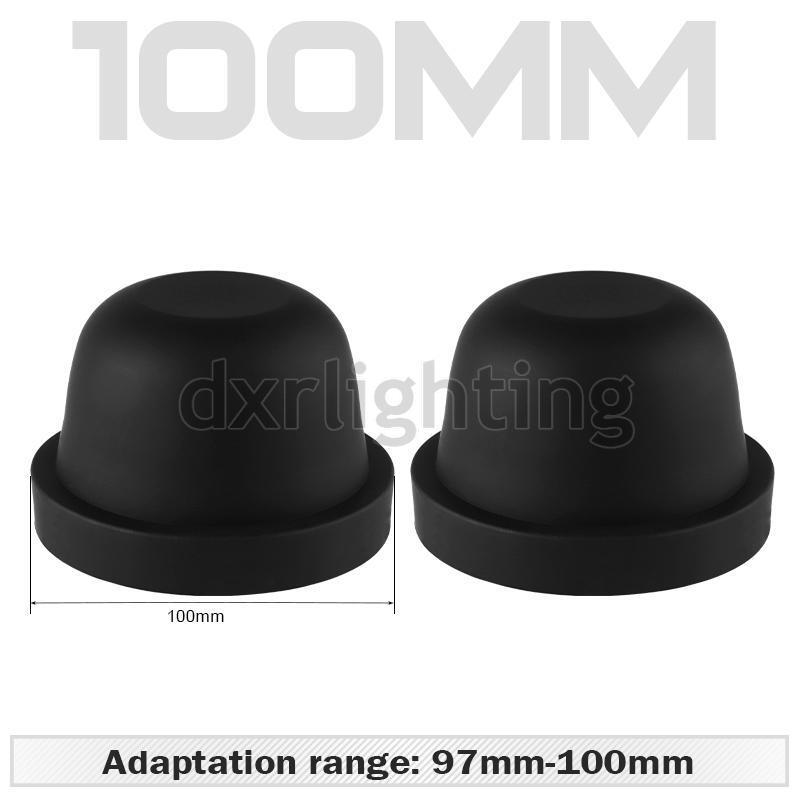 2X Rubber Housing Seal Cap LED HID Xenon Headlight Dust Cover 100mm