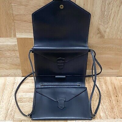 Vintage 80s HERMES Paris Blue Leather Travel Writing Case Vintage 80s HERMES Paris Blue Leather Travel Writing Case