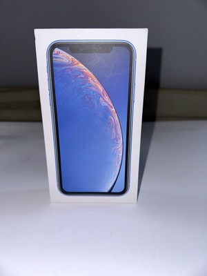 Apple iPhone XR, Blue, 64GB - Empty Box + Accessories - Phone NOT Included