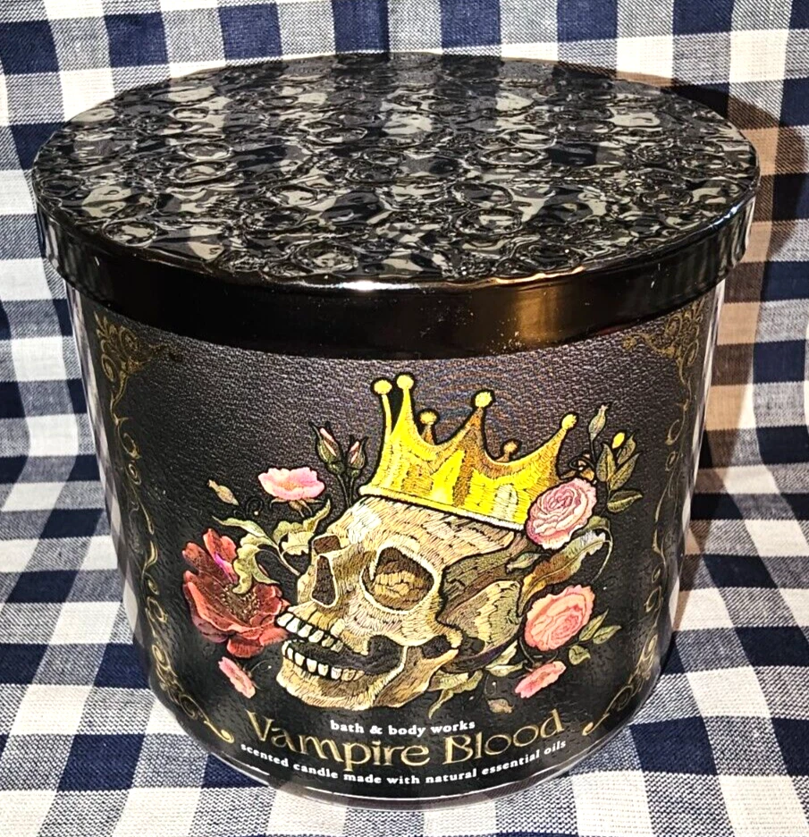 Cáliz Sangriento + Sangre de Vampiro Juego de 3 Mechas Vela y Pedestal Baño y Cuerpo Funciona Foto 4 de 4