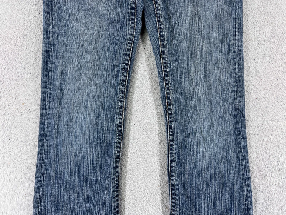 VINTAGE Gadzooks Pants Womens 27 Blue Denim Boot Cut Flap Pocket Cotton 26x29 - Image 3 of 4