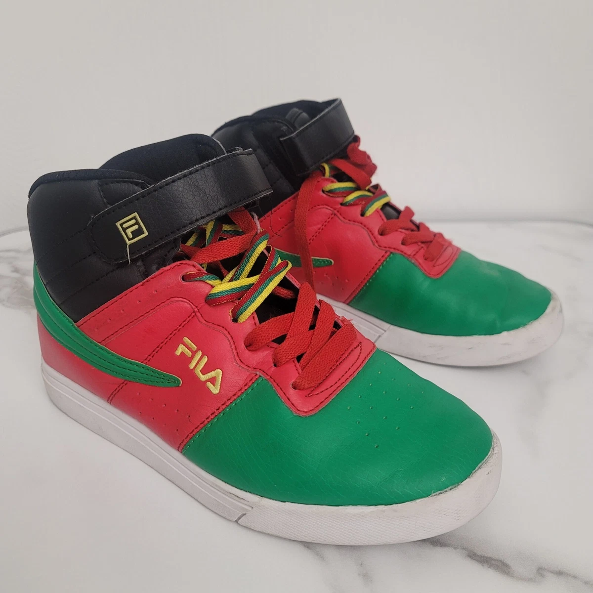Green fila high best sale tops