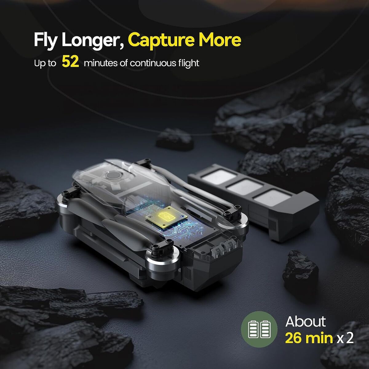 Holy Stone HS Foldable RC Drone With 4K HD Camera Brushless 2