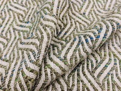 Christopher Farr Intertwining Jacquard Upholstery Fabric- Tangle / Olive 5 yds