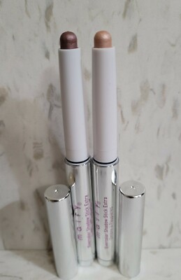 2,MALLY  EVERCOLOR SHADOW STICK, *WARRIOR* & SPARKLER*.06 OZ, Very Rare, NWOB 