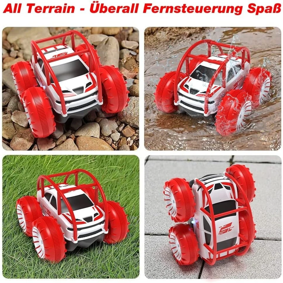 Ferngesteuertes Auto Direktladung LED ab 3 Amphibienfahrzeug Wasserdicht C149 - Bild 2 von 4