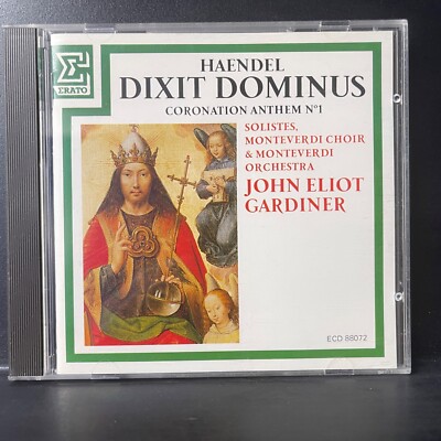 HANDEL HAENDEL DIXIT DOMINUS JOHN ELIOT GARDINER ERATO ECD 88072  NM CD OOP