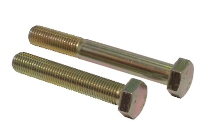 M12 x 1,25 metrische Feingewindeschrauben Sets Sechskant 10,9 Güte gelb verzinkt