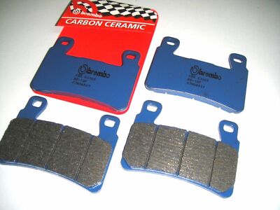 4 BREMSBELÄGE VORNE BREMBO BLAU CARBON CERAMIC HONDA CBR 600 RR 2003