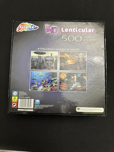 Alien Invasion Grafix 3D Lenticular 500 Pc Jigsaw Puzzle, Martian UFO New Sealed - Picture 4 of 6