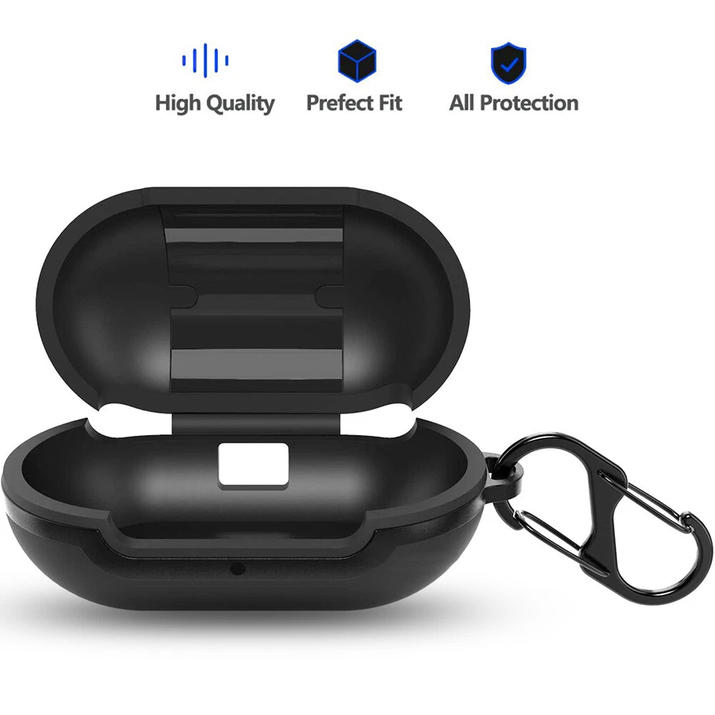 Silicone Skin Cover Earplug Case for Galaxy Buds 2019 (Black)