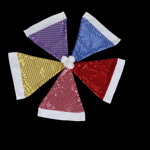 Christmas-Hat-with-Sequins-Cap-for-Santa-Claus-Costume-Xmas-Party-Decor-TSUS