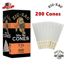 Cono preenrollado ultra delgado tamaño 1/4 Zig-Zag 200 conos + ENCENDEDOR GRATIS