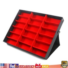 Eyeglass Case 18 Grids Display Storage Box Eyewear Sunglasses Organizer Holder