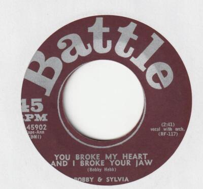 BOBBY & SLYVIA You broke my heart and I broke your jaw / I wanna know Battle B-4