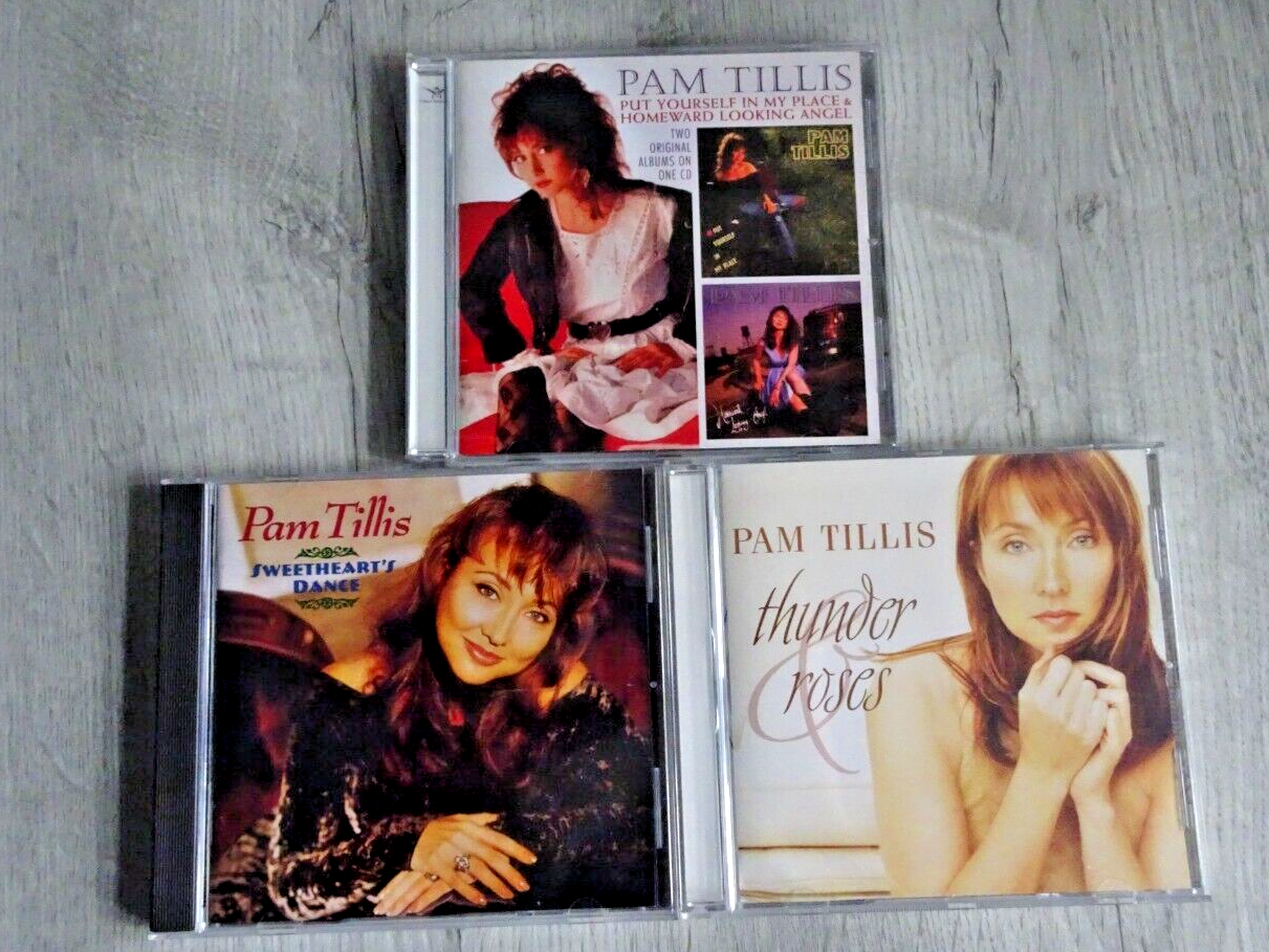 Pam Tillis CD X3 Put Yourself In My Place Homeward Looking Angle Thunder & Roses