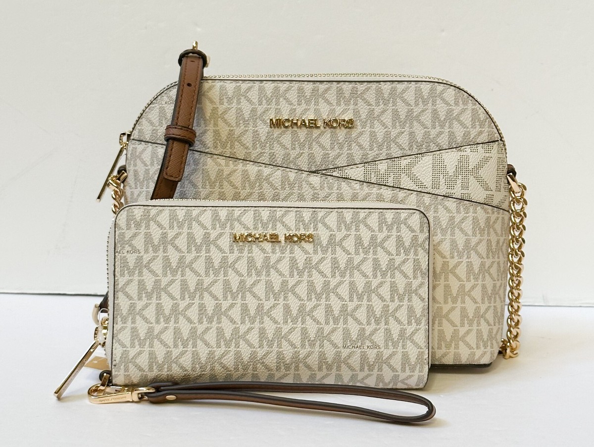 MICHAEL KORS ショルダーバッグセット Michael Kors Jet Set Travel Medium Pouchette Crossbody Bag Mk