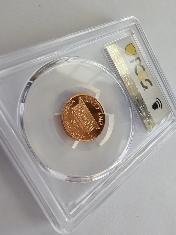 PR70 RD DCAM 2001 S LINCOLN MEMORIAL PENNY/CENT GRADED PCGS 1C CLAD COIN - Image 4 of 4