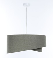 HäNgelampe Weiß GrüN E27 Rund Ø 50 Cm Stoff Modern Wohnzimmer Pendelleuchte