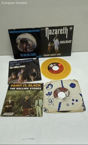 Vinyl 45 RPM Lot Rolling Stones, The Doors, Nazareth, Yes