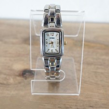 Reloj Pulsera Damas Gitano Cuarzo Cara Rectangular Dos Tonos Plata Oro Pulsera