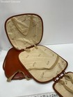 Unknown Brand Unisex Travel Document Case Brown Beige  Printed Lining Faux — photo 2
