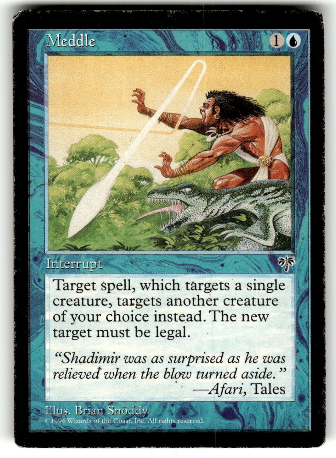 MTG Mirage Card  MIR 183/351 Meddle