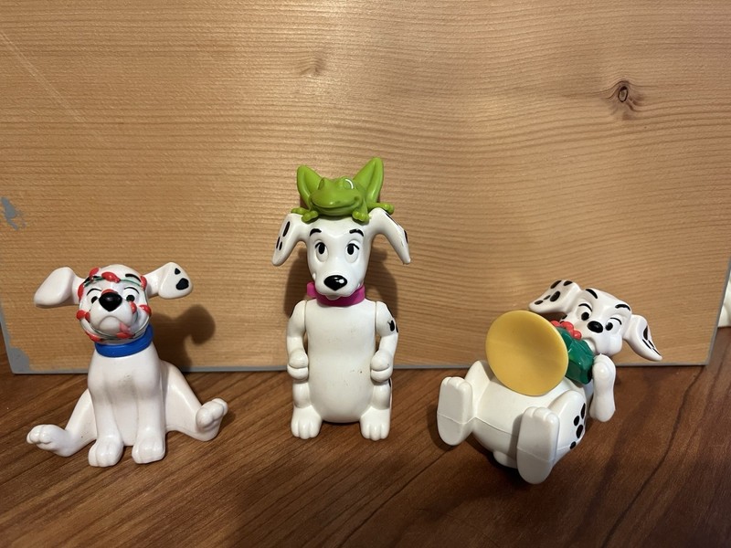Lot of 3 Vintage 101 Dalmations Dog McDonald’s Happy Meal Toys 90s  Disney