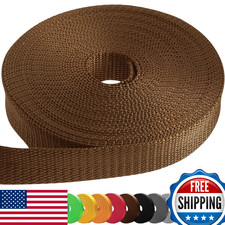 TECEUM 1.5 Inch Webbing   Light Brown   10 Yards   1.5  Webbing for Climbing Out