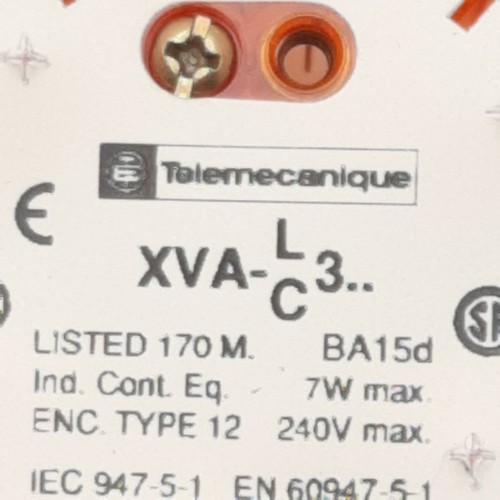 Telemecanique XVA-LC3-O Beacon Stack Light Orange 240VAC 7W Max, ø68mm *No Bulb* - Picture 2 of 7