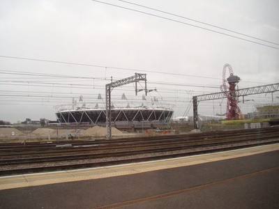 Photo A2 View of the Olympic Stadium and Arcelo-Mittal Orbit sculpture f c2013