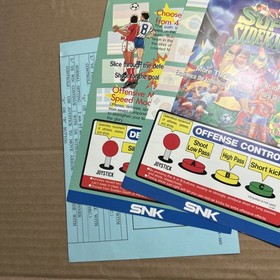 Original NEO GEO  Artwork Instructions Usa In Bag Super Sidekicks 2 W/Sticker