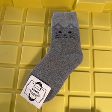 Cat High Quality Socks 55 Wool 25 Cotton 15 Poly 5 Spandex New With Tags