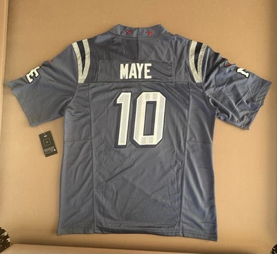 2025 Drake Maye #10 N.E Patriots "Nor'easter" F.U.S.E. LIMITED Rivalries Large - Image 1 of 4