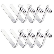 HZMM 8 Pcs Kayak Paddle Spring Snap Clips, Tent Pole largge, 6mm