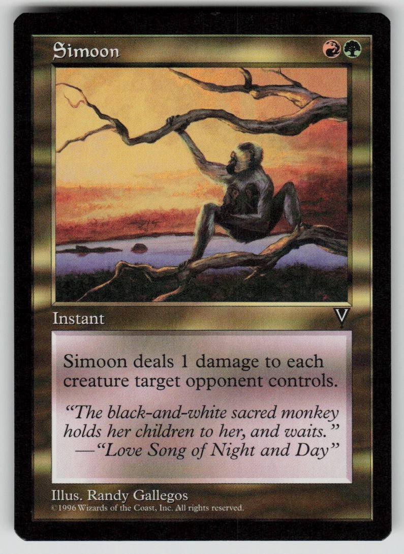 Simoon Uncommon Visions 136 MTG Near Mint
