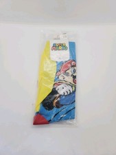 NEW Super Mario Brothers Socks w Cape Men's 8-12 Nintendo