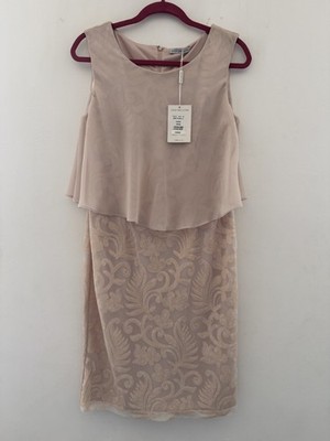 NEW Gina Bacconi Pink Sequin Dress, Size 12, Length 38'', Polyester