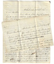 2 1867 Cahaba Alabama Letters African American Content Antique AL Handwritten