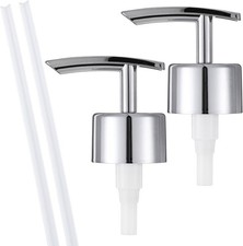 2 Pack Silver Soap Dispenser Pump Replacement Top Dispenser Pumps Refill Dispens