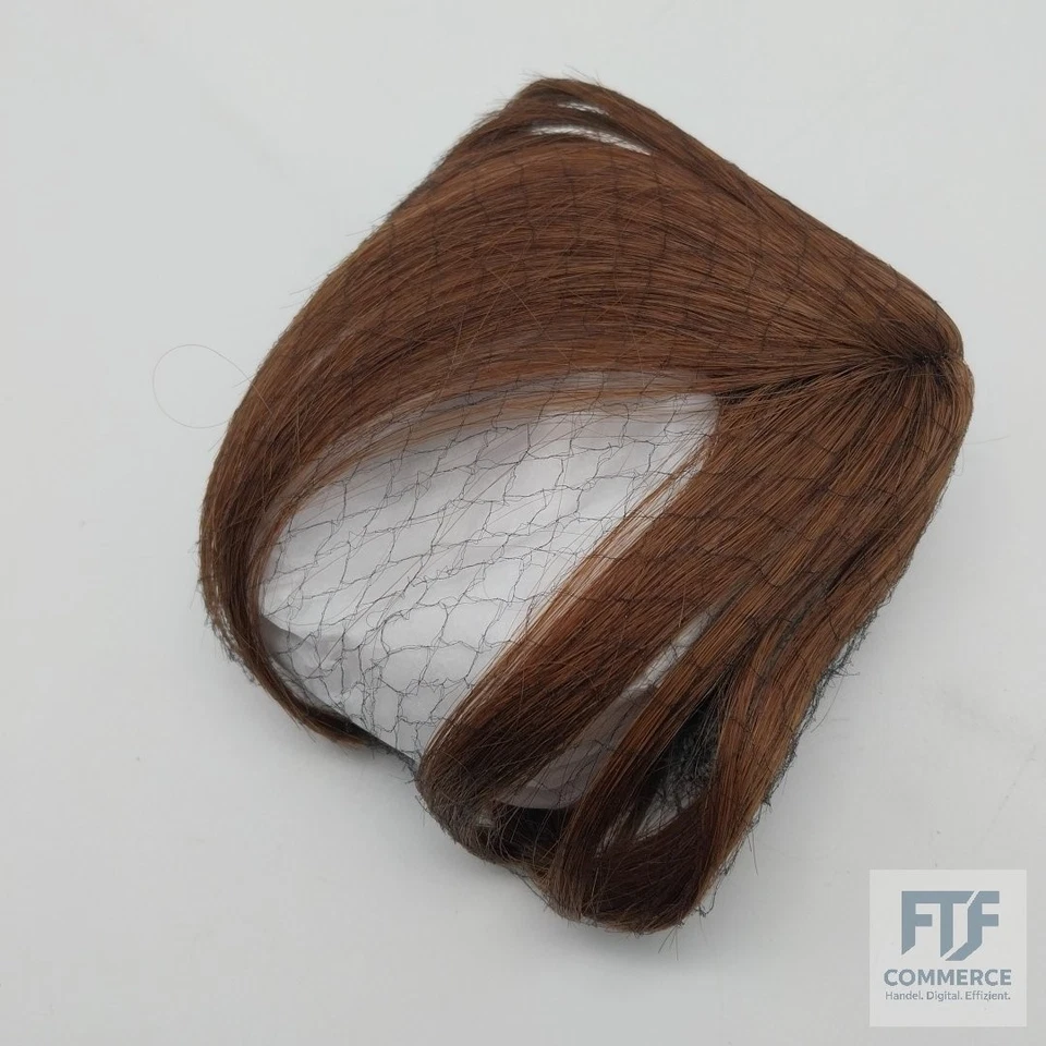 EMMOR Clip in Bangs, 100% Menschliches Haar Bangs mit 3-rutschfesten Clips, 360°