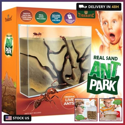 Ant Farm for Live Ants - Real Sand Ant Colony Kit for Kids -Fun Science Habitat