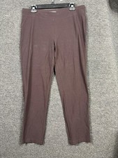 Eileen Fisher Pants Womens Medium Stretch Slim Pull On Made in USA Viscose Blend