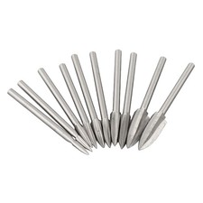 Premium Holz zum Schnitzen Bohrer Set Metall Material silberfarben 10tlg