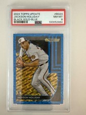 2024 Topps Update - Topps Black Gold Jackson Holliday #BG-24 Blue (RC) PSA 8