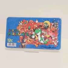 Super Mario World Mitsubishi Uni SEALED Star 12 Colored Pencils Nintendo Rare