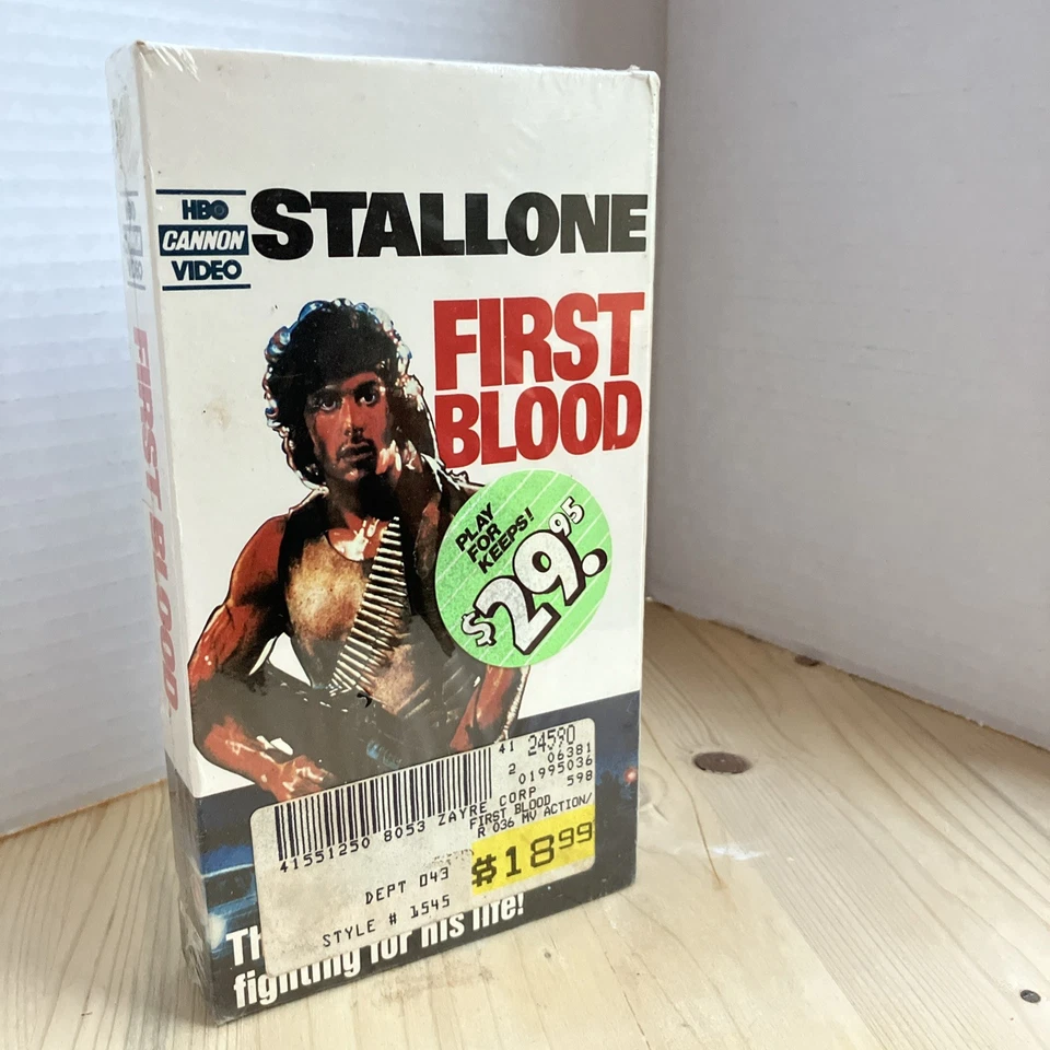 FIRST BLOOD RAMBO VHS Factory sealed 1982 HBO Cannon Video - Image 2 of 4